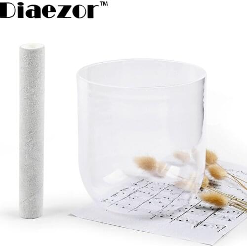 Diaezor 3th octave 7" Perfect B Crown Chakras or A Third Eyes or A# Pineal Chakras Pure Quartz Crystal Singing Bowl