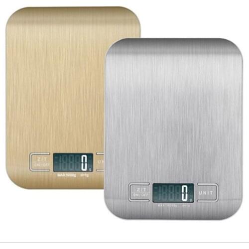 Ultra-thin household electronic kitchen scales stainless steel baking electronic scale g scale food kitchen scale cocina