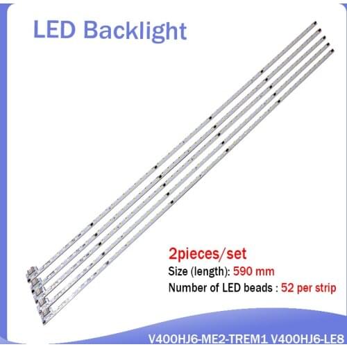 LCD-40V3A V400HJ6-LE8 New LED strip V400HJ6-ME2-TREM1 5 Piece 52LED 490MM