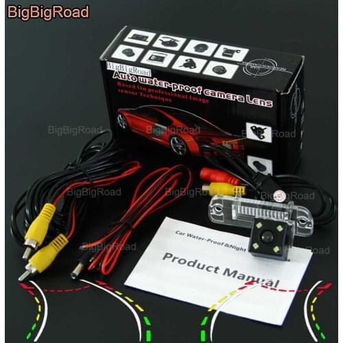 BigBigRoad Car Intelligent Dynamic Track Rear View Camera Reversing Camera For Mercedes Benz M ML W164 ML450 ML350 ML300 ML250