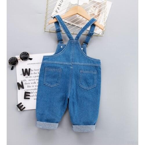Baby Boys Girls Overall Denim Pants Spring Autumn Children Casual Bib Trousers For Bebe Boy Infant Clothes Toddler Outfits 2021