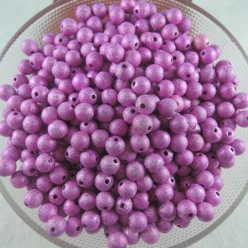 Free Shipping 4mm/6mm/8mm/10mm Stardust Acrylic Round Ball Spacer Beads Plastic Round Spacer round Beads For Jewelry making