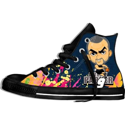 3D Printing Mens Football stars Fashion Sneaker Men High Top Casual Shoes Q Star Deron Williams mens Street-Star Side