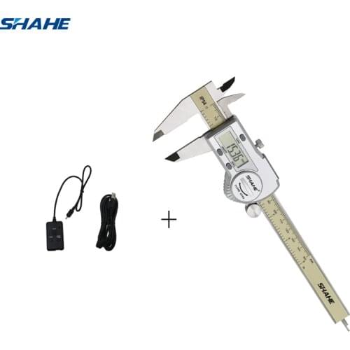 Shahe caliper set IP54 Waterproof Digital Vernier Caliper with USB type date cable line caliper vernier caliper gauge