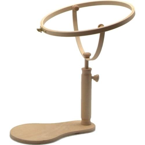 Embroidery Stand Hoop Wood Embroidery and Cross Stitch Hoop Set Embroidery Hoop Ring Frame Adjustable Sewing Tools