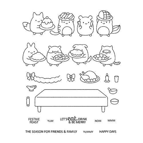 Christmas animal Transparent Clear Stamp for DIY scrapbooking/Card Making C710