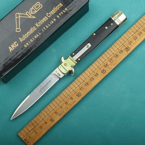 Mafia AKC horn handle D2 steel sharp folding knife portable and convenient knife high hardness outdoor self-defense knife