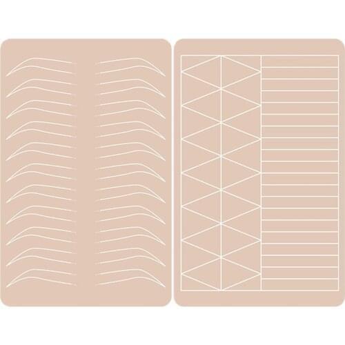 2 side Permanent Makeup Eyebrows Tattoo Practice Skin Microblading Supplies Sheet Needle Machine Supply Kit Tattoo Equipment