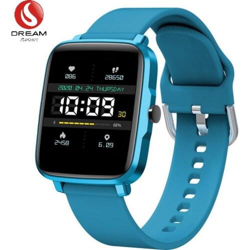 Smart Watch Support Sleep Monitor Thermometry Heart Rate Music Remote Control Remote Camera 1.54inch DW-503 Blue Dream Sport