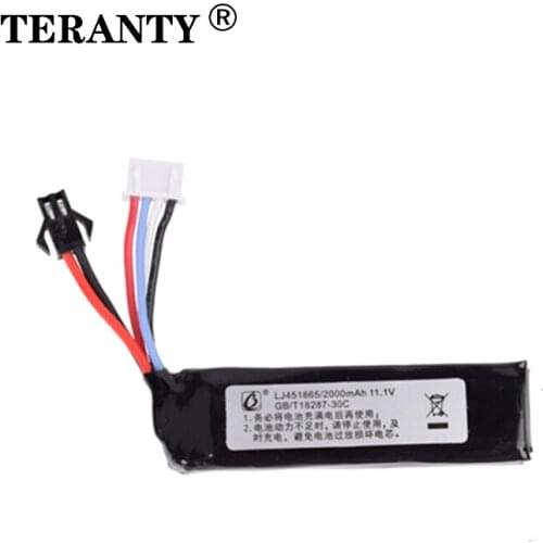 TERANTY Power Water Gun Lipo Battery 3S 11.1V 2000mAh 30C 451865 for AKKU Mini Airsoft BB Air Pistol Electric Toys guns RC Parts