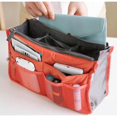 Women Organizer Portable Bag In Bag Travel Multifunctional Pockets Handbag