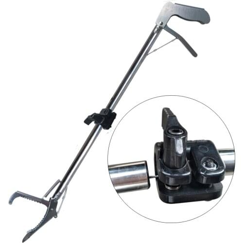 1PCS Stainless Steel Non-Slip Tool Snake Hook Pliers For Catching Eel,Folding Anti-Snake Artifact