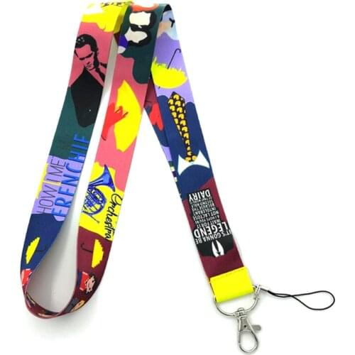 100pcs Regooly RE157 How i met your mother Neck keychain necklace Anime Neck Strap Lanyard ID badge holder Keychain Lanyards