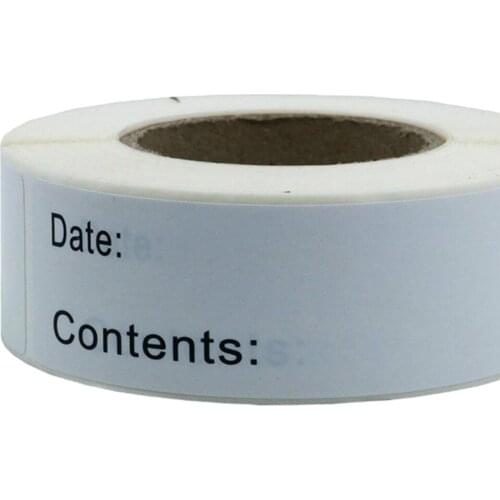 125Pcs/roll Food Labels, Food Storage Labels Freezer & Refrigerator Labels for Food Storage Containers and Home Organization