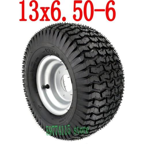 13 inch vacuum tire wheels 13x6.50-6 tyre for 4wheel ATV Go-kart sightseeing car accessories for Golf Buggy Mower Lawnmowers