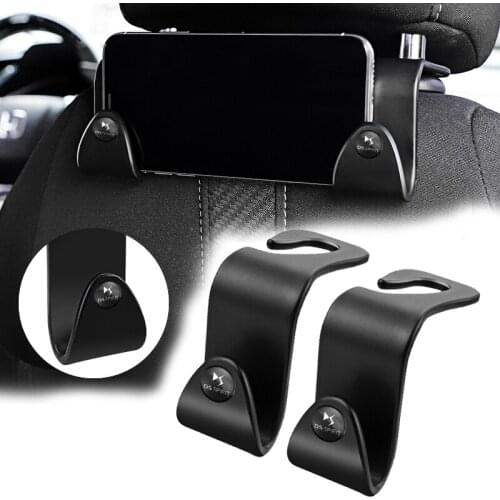 2Pcs Car Lnterior Universal Seat Headrest Back Hook For DS SPIRIT DS4S DS5 5LS DS3 DS4 DS6 DS7 DS9 WILD RUBIS
