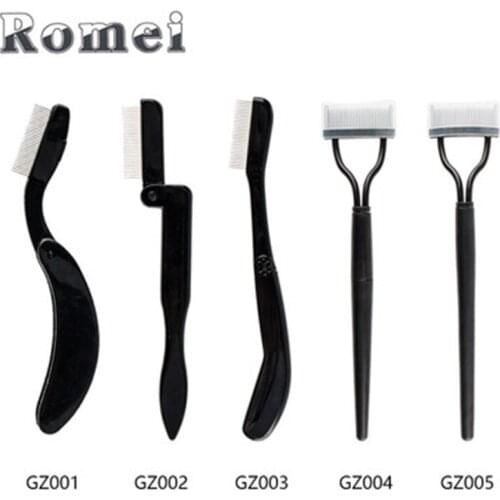 3pcs Protable Eyelashe Comb Professional Makeup Tools Stainless Steel Eyebrow Comb Makeup Brush Eyelash Brush Beauty Tools