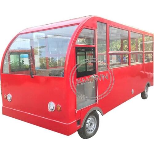 5m length red color food cart kiosk ice cream cart street electric food truck mobile vehicle