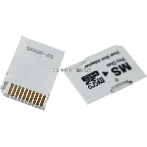 Micro SD TF to Memory Stick MS Pro Duo for PSP Card Dual 2 Slot Adapter Converter For PSP 1000 2000 3000 10pcs/lot