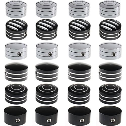 Motocross Accessories 4X Chrome Spark Plug Head Bolt Cap Covers Plug For Harley Twin Cam Sportster XL883 XL1200