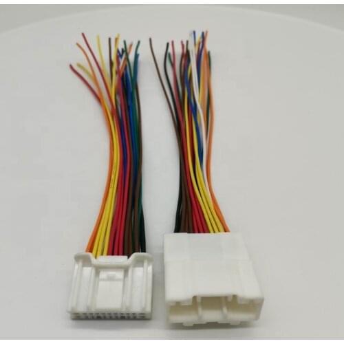 Free shipping 1/2 pcs 20 pin male female wire to wire cable harness connector 6098-5622 6098-5613 with 20AWG 15cm wire