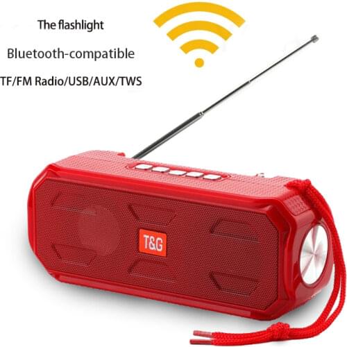 Bluetooth silicone Outdoor Speaker Waterproof Portable Wireless Column Loudspeaker Box Support TF Card FM Radio Aux Input