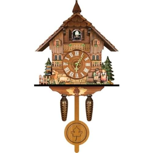 Cuckoo Clock Wall Clock Room Home Bird Cuckoo Alarm Clock Wall Watch Modern Children Unicorn Home Decorations Accessory Clock