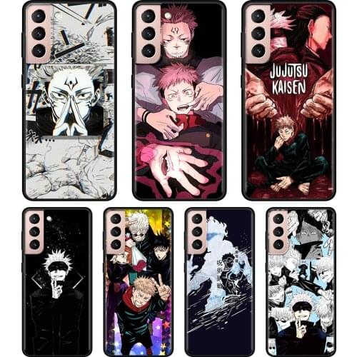 Phone Case For Samsung S21 Ultra S20 FE Funda for Galaxy S21 S20 S10 S9 S8 Plus S10e S7 Edge Cover Jujutsu Kaisen Characters