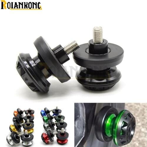For BMW F650GS F700GS F800GS F800GT F800R F800S F800ST 2pcs Motorcycle Stand Screws CNC Swingarm Swing Sliders Spools