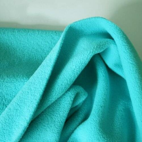 150cm Width lake blue double-sided Polar fleece plush fabric thicken cloth fabric for sweatshirt coat diy materials