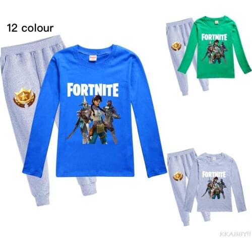 Fortnites Game Suit for Teens Girls Boys Children Cartoon Anime Sweatshirt Suit Kids Autumn Winter Clothes