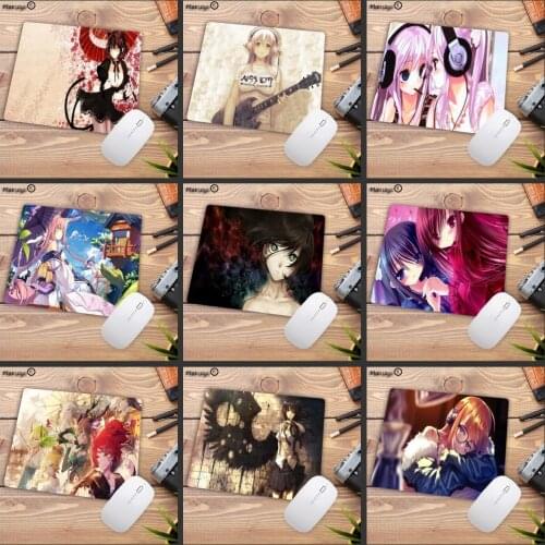 Mairuige Big Promotion Anime Girl Wing Customized Laptop Gaming Anime Mouse Pad Size for 22X18CM Speed Version Speed Mousepads