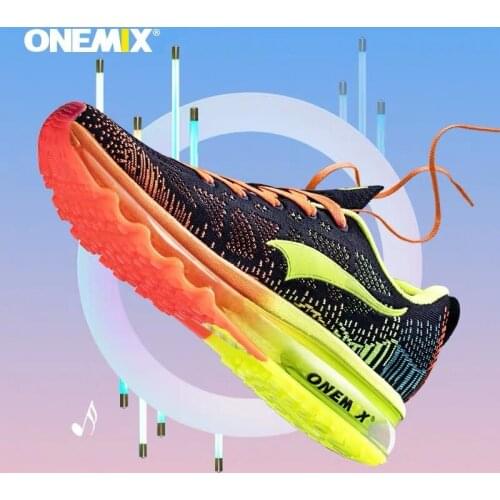 Onemix Air Cushion Men Running Shoes Breathable Mesh Male Sport Sneaker Light Athletic Shoes zapatillas Trainers Jogging Shoes