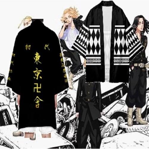 New Summer Short-sleeve Tees tops Tokyo Revengers T-shirt Sano Manjirou Ken Ryuguji Haori Anime t shirt