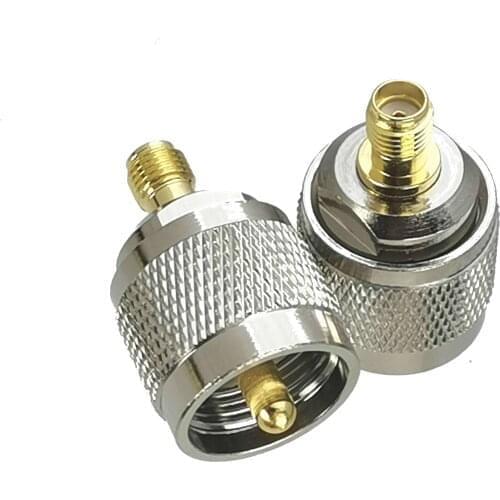 1pcs Adapter UHF PL259 PL-259 Male Plug to SMA Female Jack Straight RF COAXIAL Connector