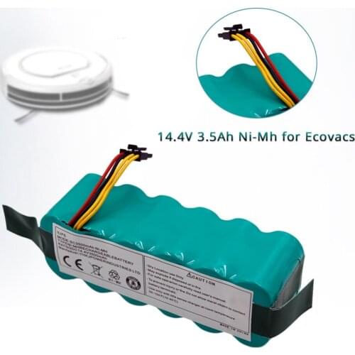 Rechargeable Replacement Battery 14.4V 3.5A Ni-MH for Ecovacs Mirror CR120 Dibea X500 X580 KK8 Haier T320 T325 Vacuum Cleaners