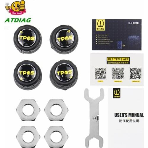 TPMS 5.0 Tyre Pressure Monitoring System Solar Power Digital LCD Display Auto Security Alarm Systems Tyre Pressure