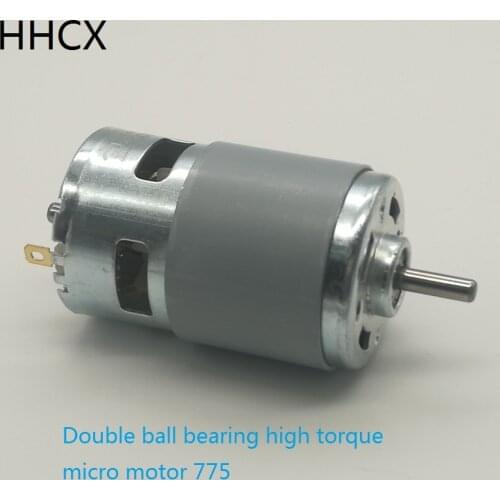 1PCS micro DC motor RS-775 12-24VDC 80W 12VDC 150W Double ball bearing high torque micro motor 775 4000-12000RPM