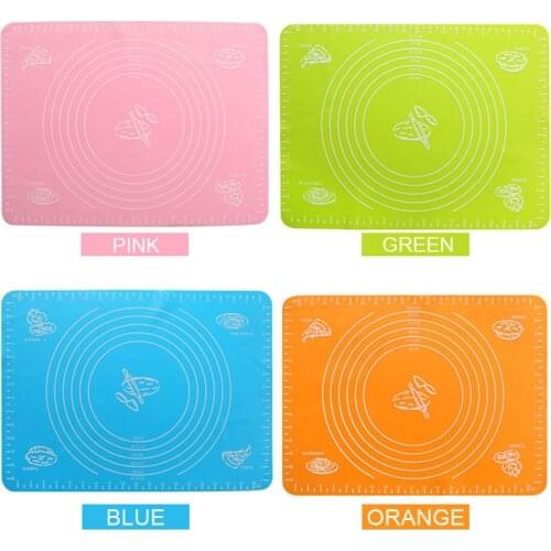 1PC 40*30 cm Sweet Color Silicone Nonstick Pastry Mat Kneading Dough Mat Scale show Baking Board Cake Tools Kitchen Utensils