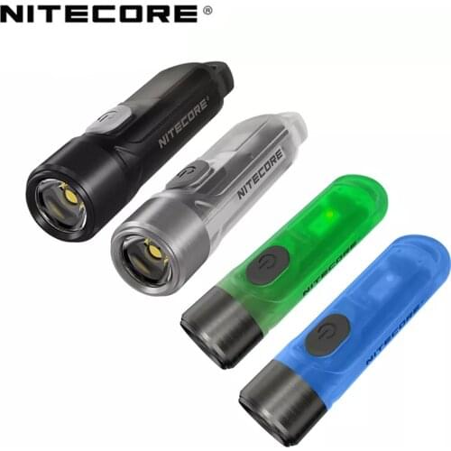 NITECORE TIKI TIKI GTID TIKI LE TIKI GITD BLUE 300 LM Mini Futuristic Multi-Function Keychain Light USB Charging