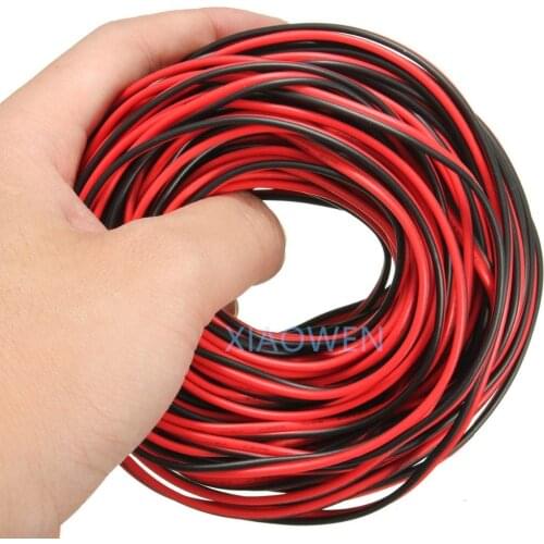 2meter 2 pin Red Black cable wire, PVC insulated wire,Electric cable, LED cable, DIY Connect