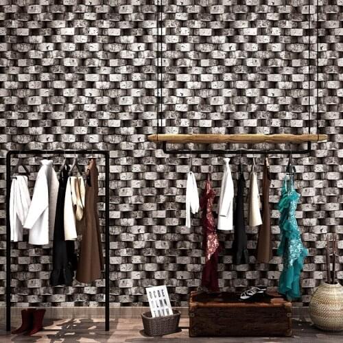 3D Three Dimensional Retro Stone Tile Wallpaper Wall Papers Home Decor Bedroom Decor Modern Wallpaper Wallpaper for Bedroom Wall