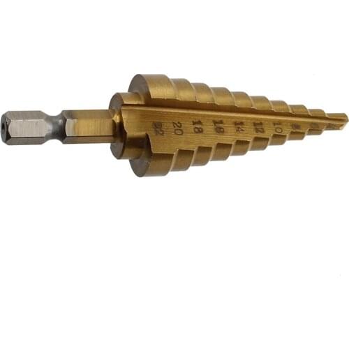 4-22MM HSS 4241 Hex Titanium Cone Drill Bit Hole Cutter For Sheet Metal