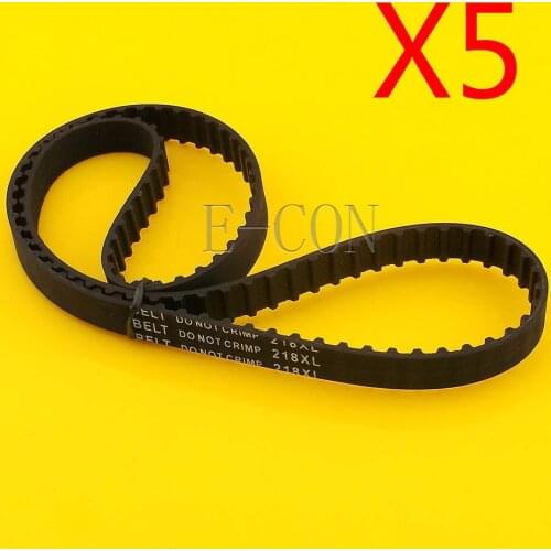 5pcs 218XL Timing Belt L039 109Teeth Width 0.39inch(10mm) XL Positive Drive Pulley for CNC Stepper Motor and Engraving Machine