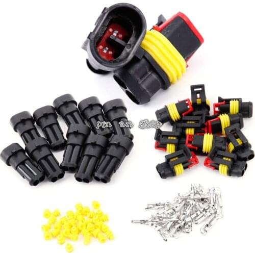 Promotion! 10 Kit 2 Pin Way Waterproof Electrical Wire Connector Plug