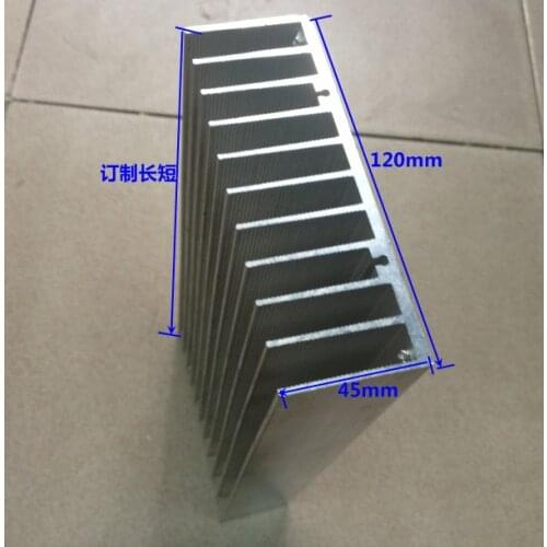 Fast Free Ship Wide 120mm*high 45mm*length 140mm Aluminum Radiator Cooling block 120*45*140mm Electronic Radiator Heatsink