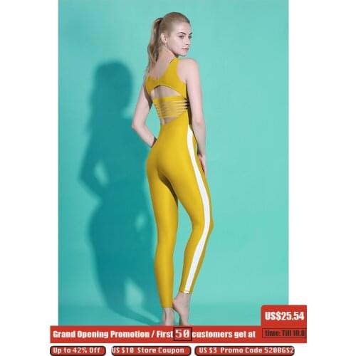 One Piece Yoga Suit Sport Jumpsuit Workout Tracksuit For Women Tight Dance Sportswear Gym Women Yoga Set