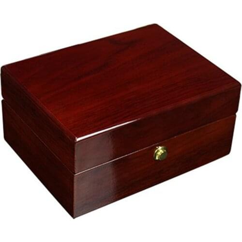 Solid Wooden Watch Box Watches Display Case, Business Watch Storage Organizer with Removable Cushion