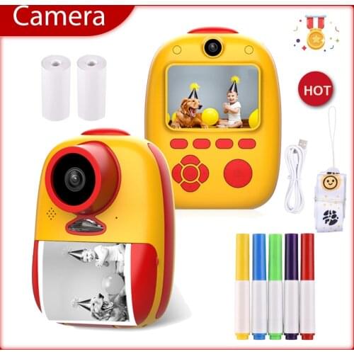 2 Inch Kids Camera Instant Print Digital Video Camera 26 Megapixel with Printing Paper Stickers Makers Toys brinquedos for Girls