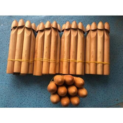 Takumi Knitting crochet hook 15/20/25mm knitting needles crochet hooks knitting weaving needle wooden bamboo FOR PFAFF JUKI